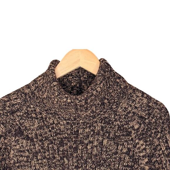 One Step Up Knit Turtleneck Sweater L Brown Heritage Style Soft Chunky Knit - Picture 7 of 7